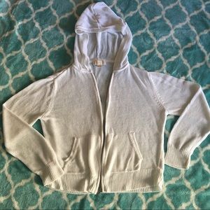 Michael Kors knit zip cardigan sweater